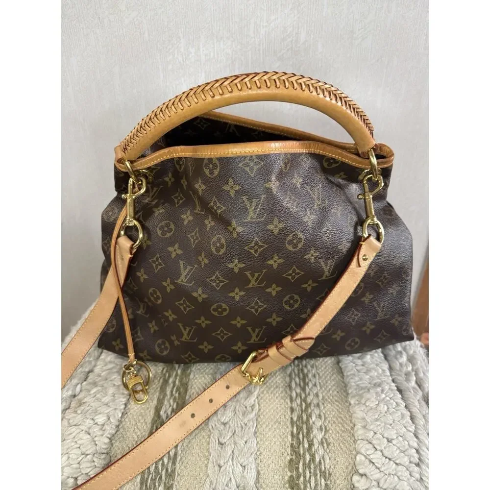 Louis Vuitton Artsy NV MM Monogram M44869 + LV Strap Box Dust Bag Receipt